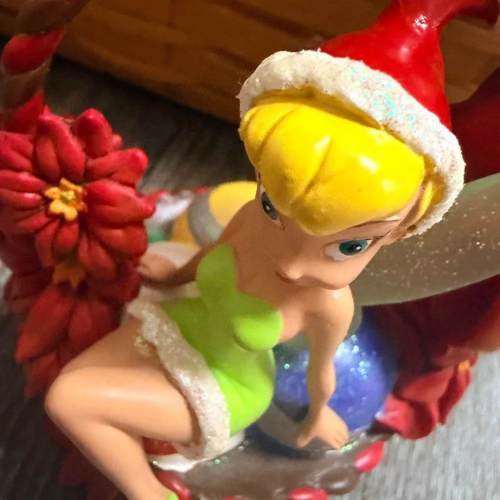 Disney Tinker Bell Bradford Exchange Figurine We Wish You a Fairy Christmas 2008